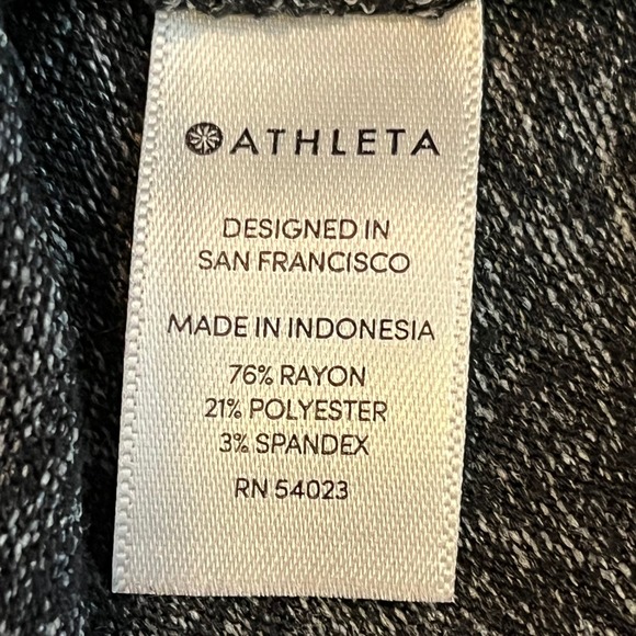 Athleta Small Lombard Cutout Racerback Lightweight Heather Gray Hoodie - Picture 7 of 9